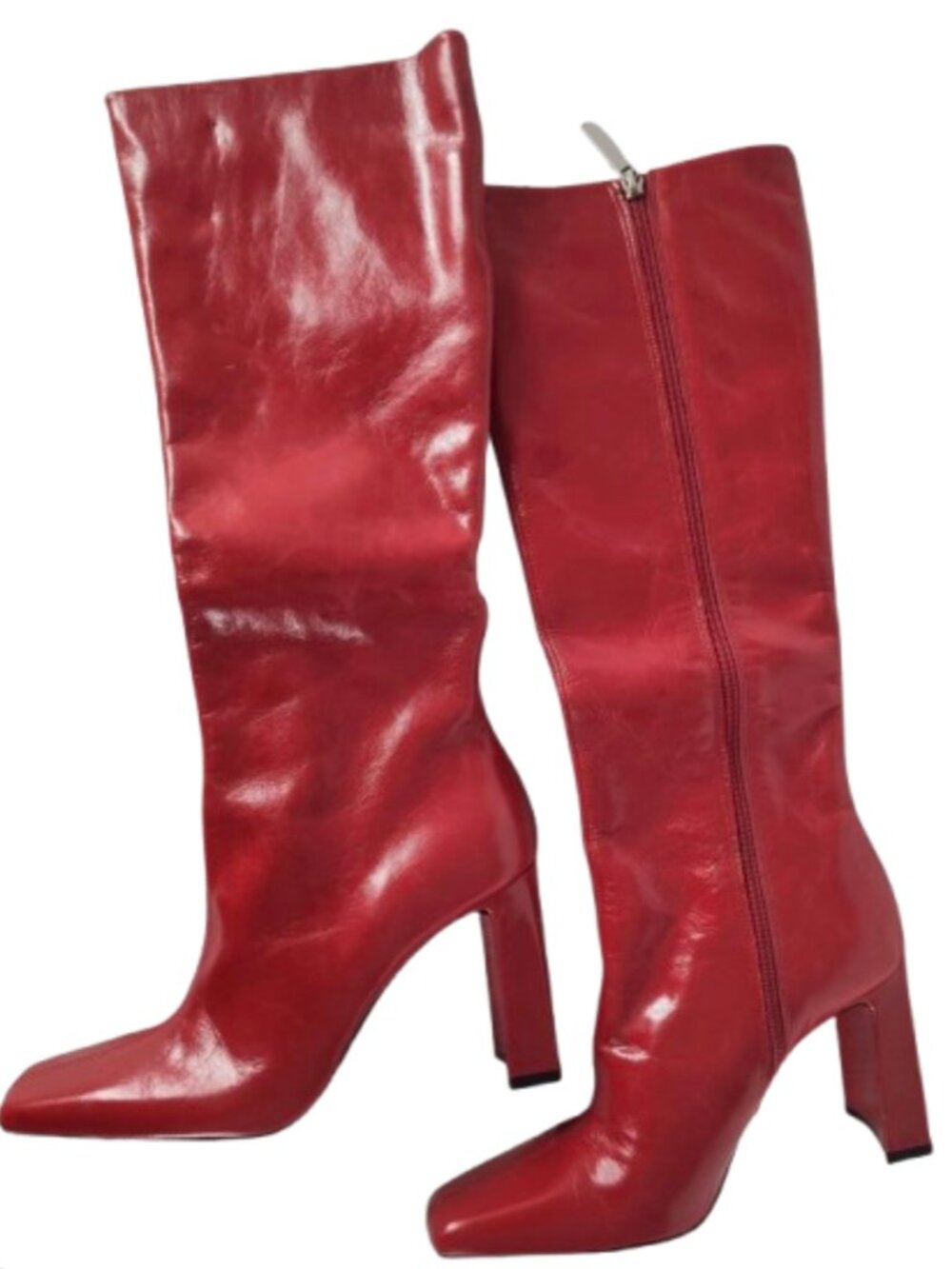 ZARA Knee High Genuine Leather Boots Made in Spain